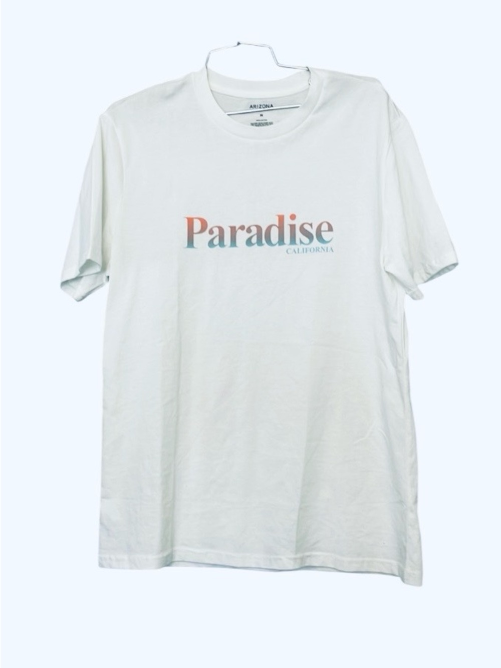 Arizona Paradise California White T Med NEW